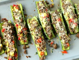 Cheese-Stuffed Zucchini