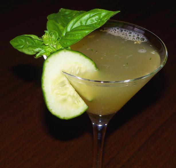 Cucumber Basil Martini Recipe