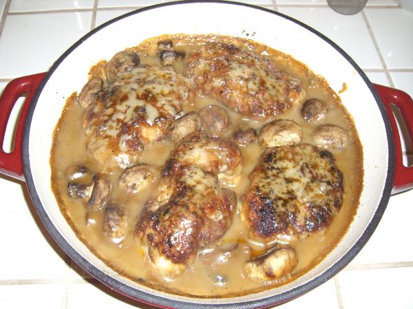 Chops. pork Daddy recipe breaded by Pork Photo baked Laila's Breaded/Baked mom's Mushroom chops