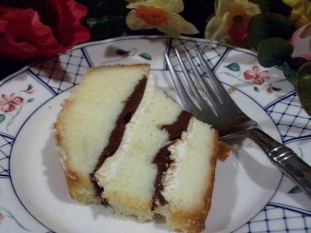 Cream Cheese And Nutella Filled Pound Cake Recipe