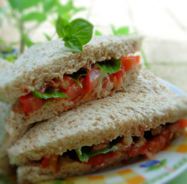 Best TomatoBasil Sandwich!!! Recipe