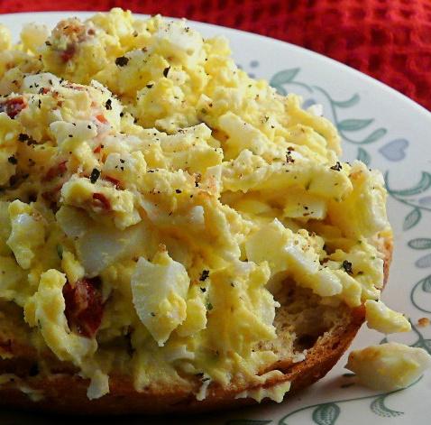 egg salad with cream cheese egg salad with cream cheese
