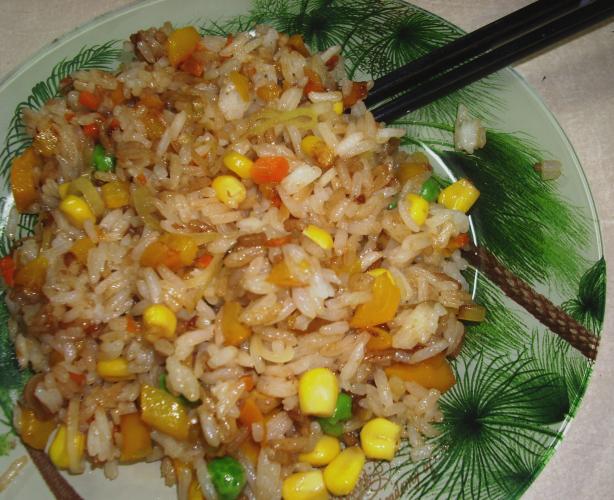 Fried White Rice With Vegetables Recipe