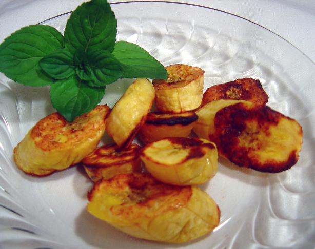 Oven Baked Sweet Plantains. Photo by Sue Lau