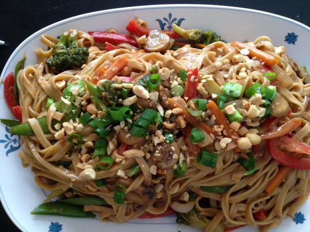 thai noodles with spicy peanut sauce recipe food com thai noodles with spicy peanut sauce recipe food com