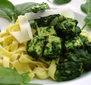 Spinach & Tofu Pasta