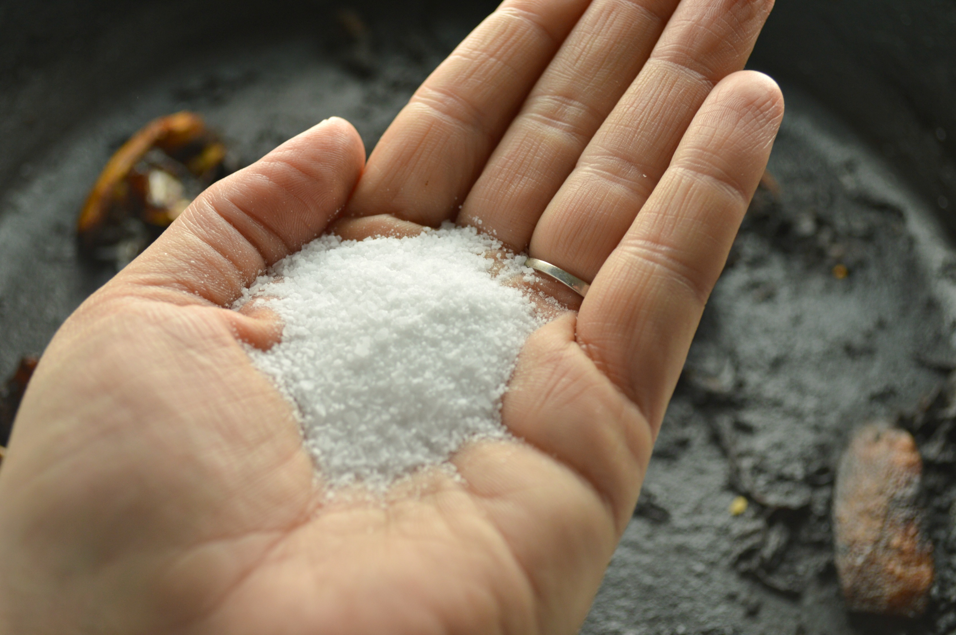 Add a scrubbing agent
