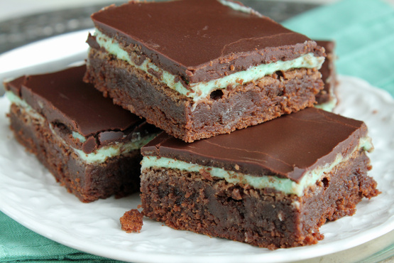 Crème de Menthe Brownies