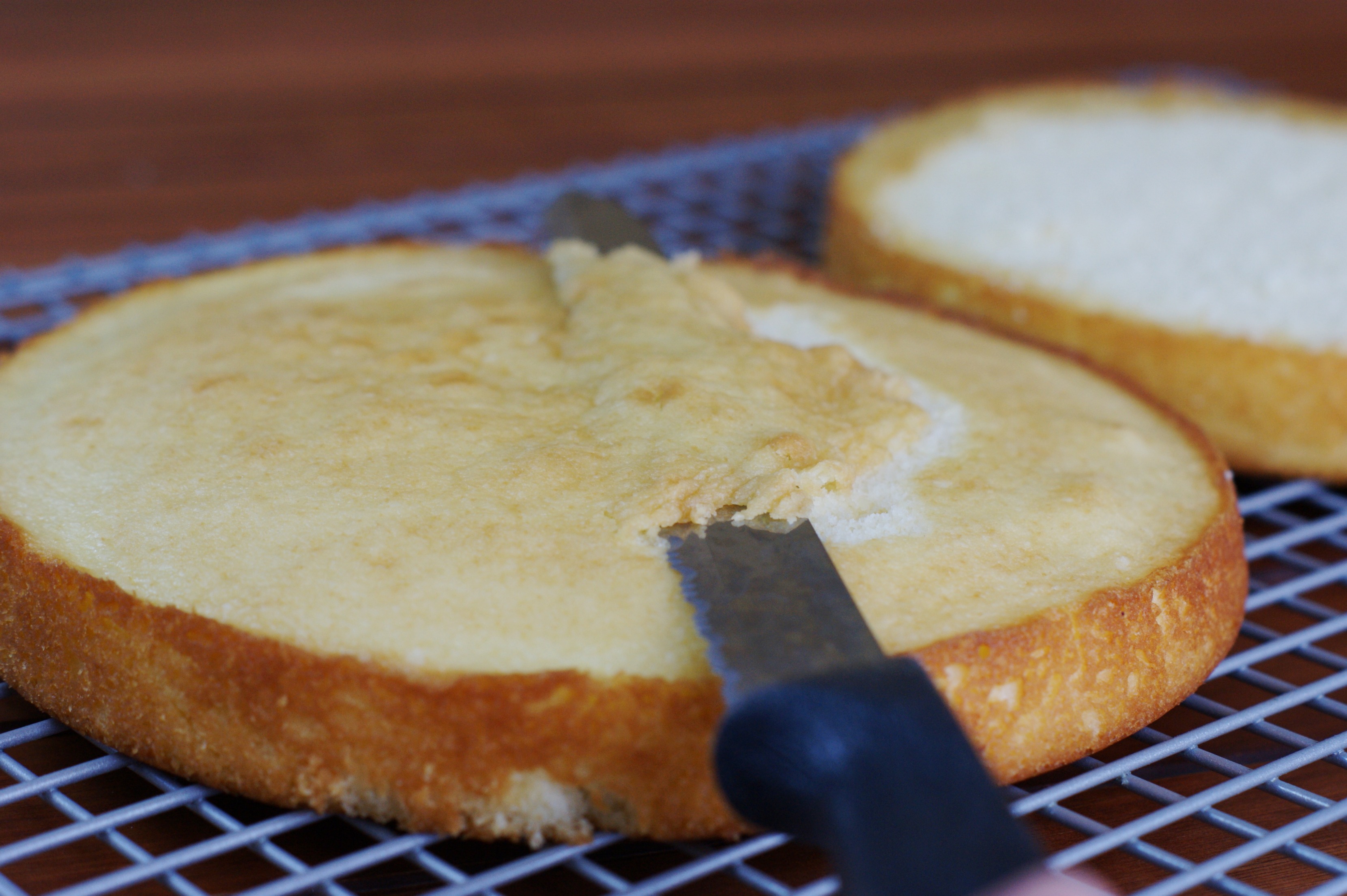 How to Frost a Layer Cake - Trim Layers