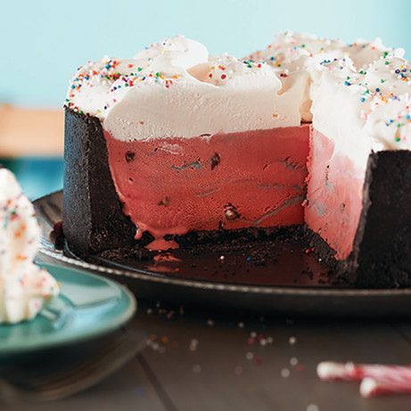 Deep Dish Watermelon Ice Cream Cake