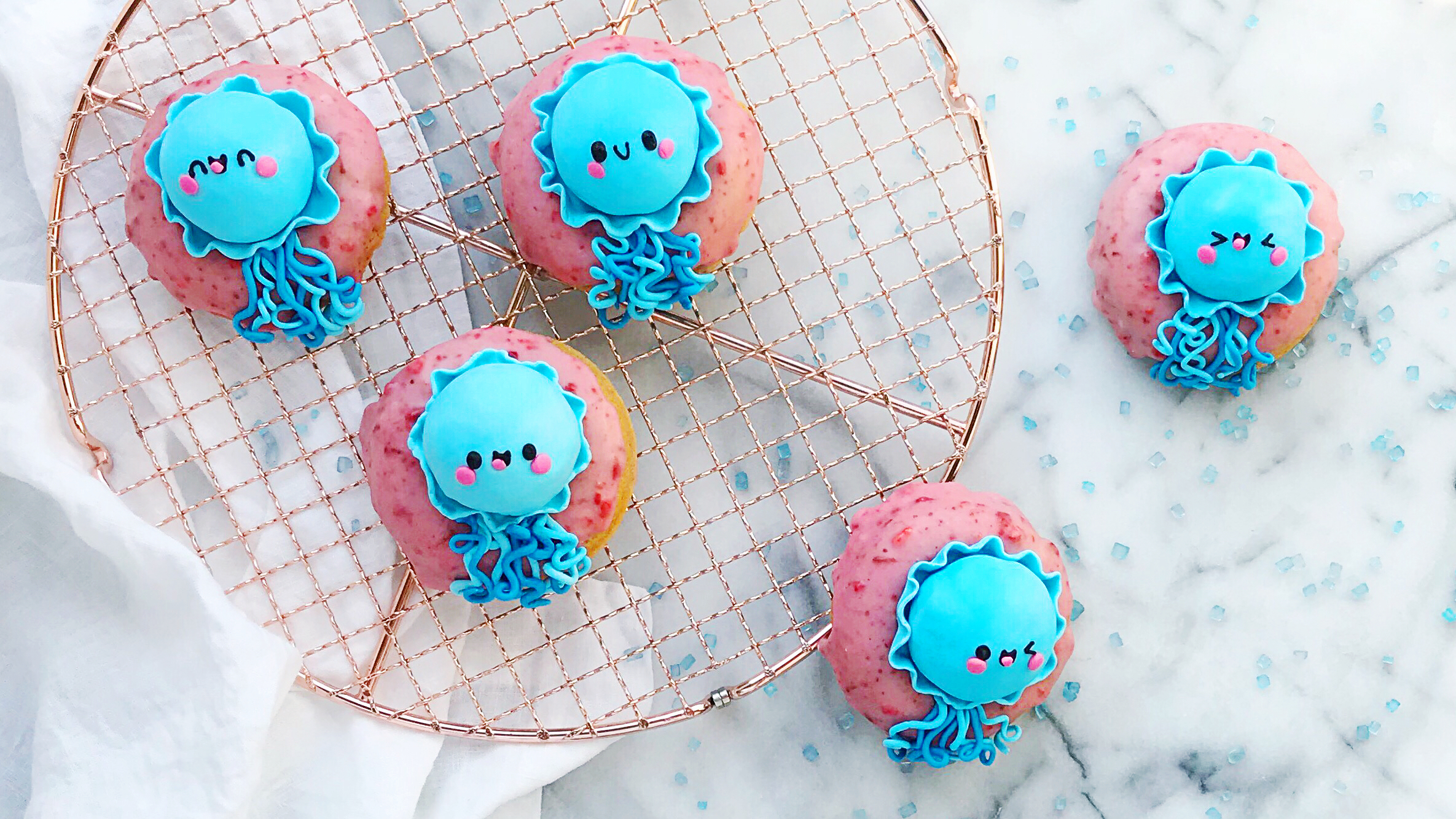 How to Make Peanut Butter & Jellyfish Doughnuts